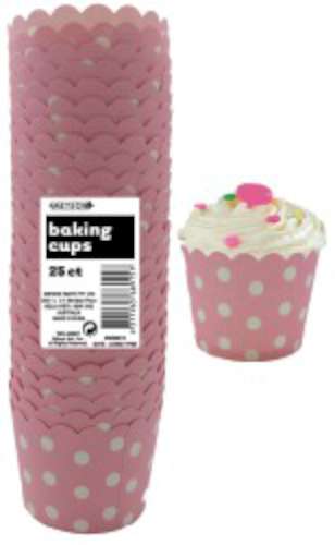 Baking Cups - Light Pink Dots - Click Image to Close